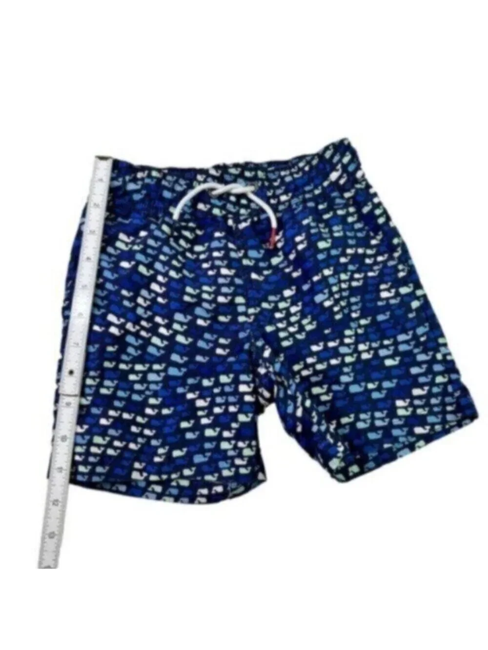Vineyard Vines | Blue Whale Print Boy's Swim Trunk Size XS